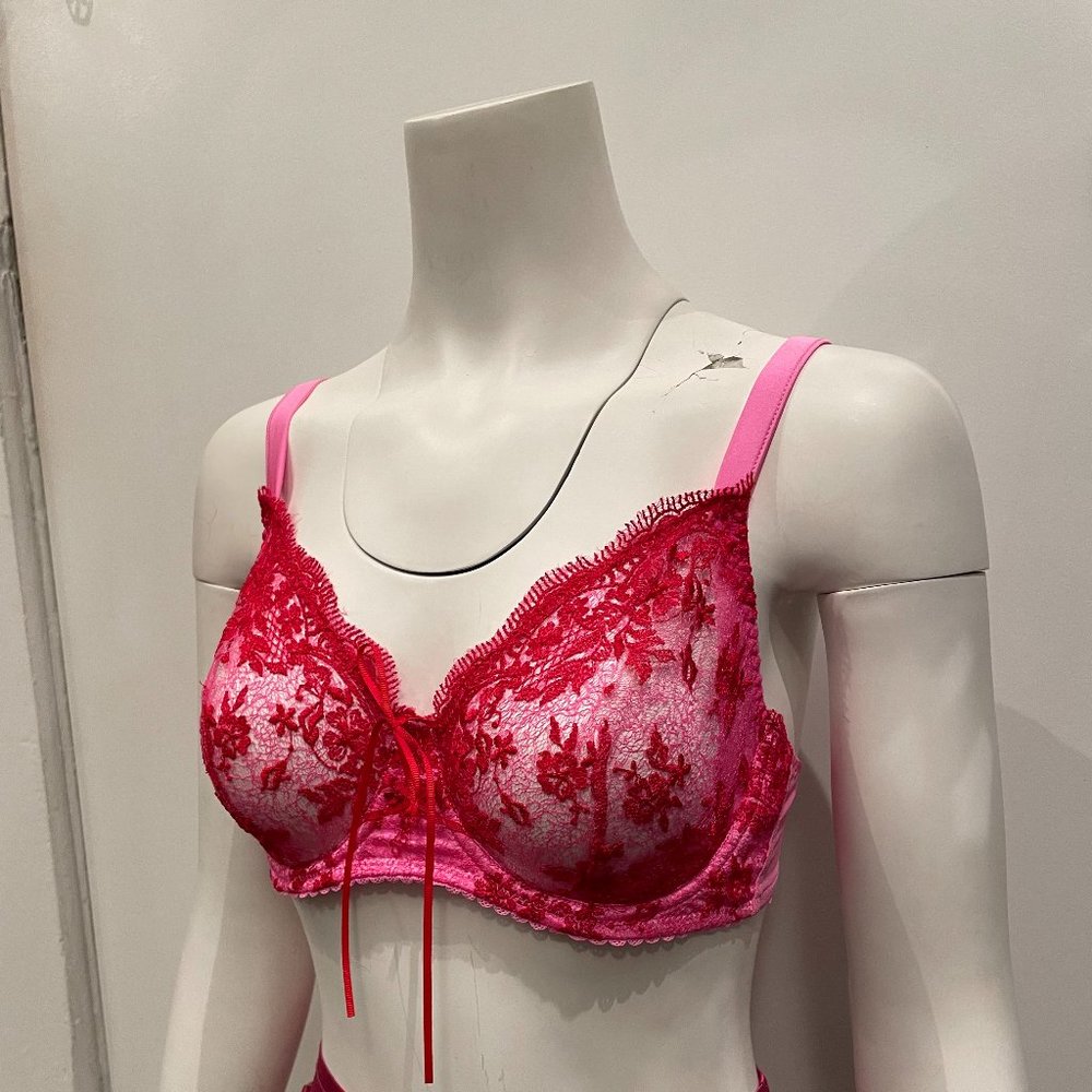 BNWT Mimi Holiday Cinnamon Sugar Bra Red 32D